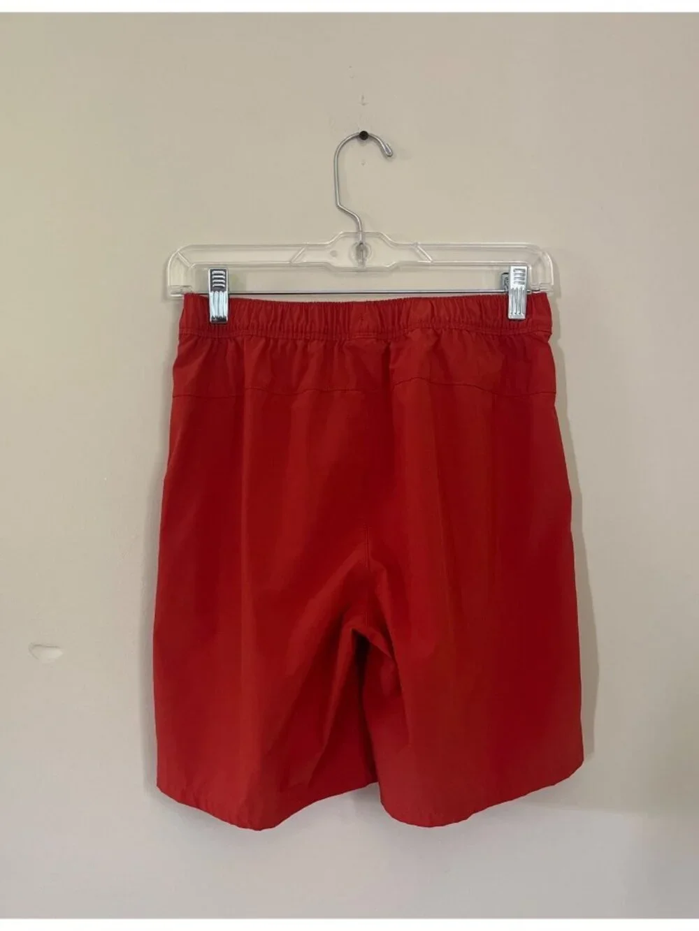 The North Face Mens Small Orange Activewear Shorts Drawstring Pockets